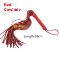 68cm Genuine Cowhide Whip with Tassel for Role Play