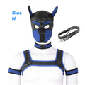 Bondage Hood Chest Belt Arm Band Neck Collar Dog Roleplay Fantasy Harness Club Costume