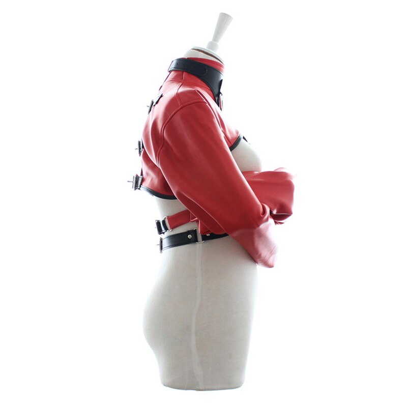 Women Leather Collar Handcuffs Bondage Fetish Clothes