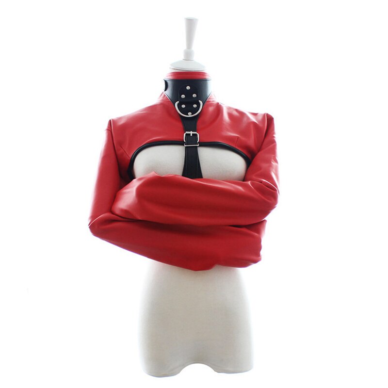 Women Leather Collar Handcuffs Bondage Fetish Clothes