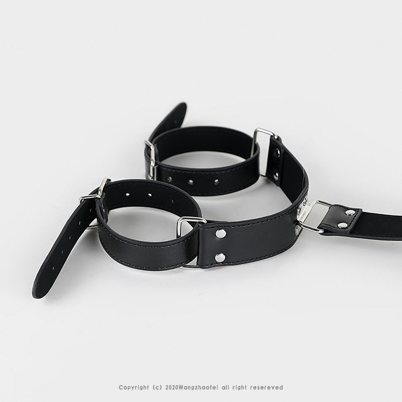 Leather Bondage Armbinder Restraint ,Arms Behind Back Straitjacket