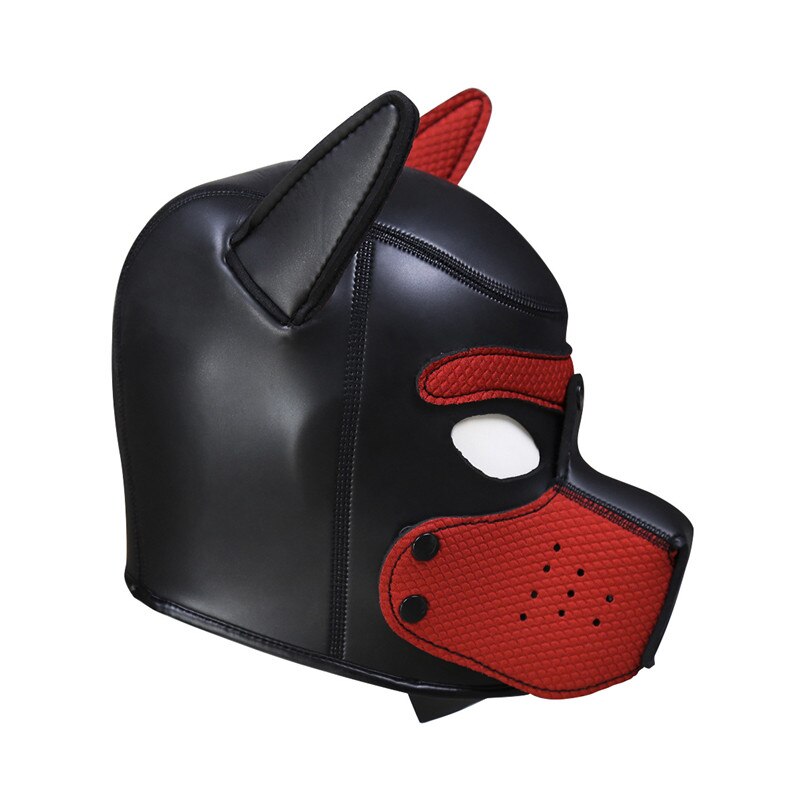 Puppy Hood Neoprene Mask Muzzle Pet Play Games Dog Slave Full Head Bondage Restraint