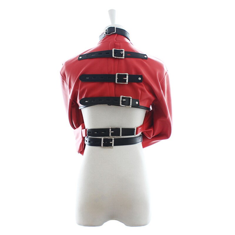 Women Leather Collar Handcuffs Bondage Fetish Clothes
