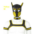 Dog Bondage Set With Restraints Hood Chest Belt Collar Arm Band For Pup Role Play