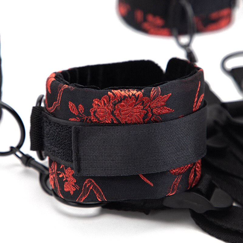Under Bed Restraint Set Handcuffs Ankle Cuffs