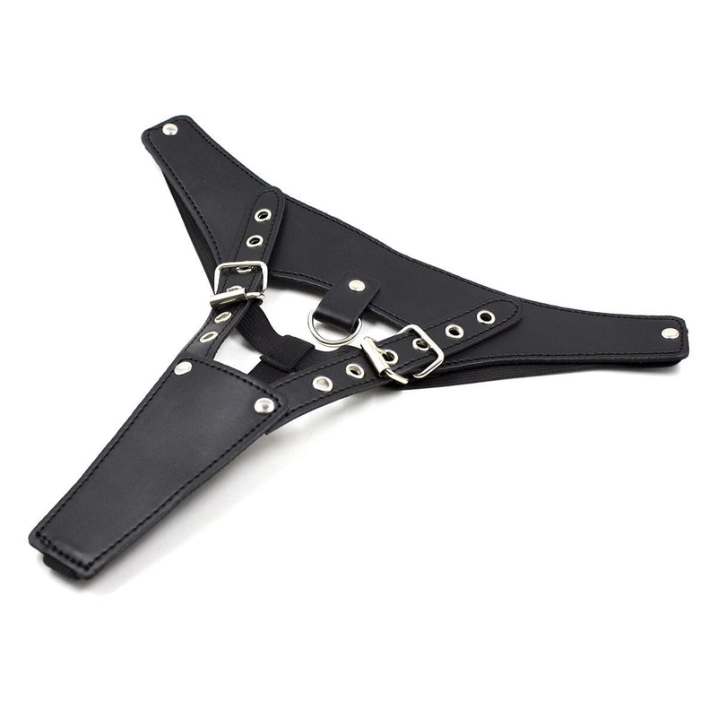Leather Erotic Panties Chastity Belt for Women