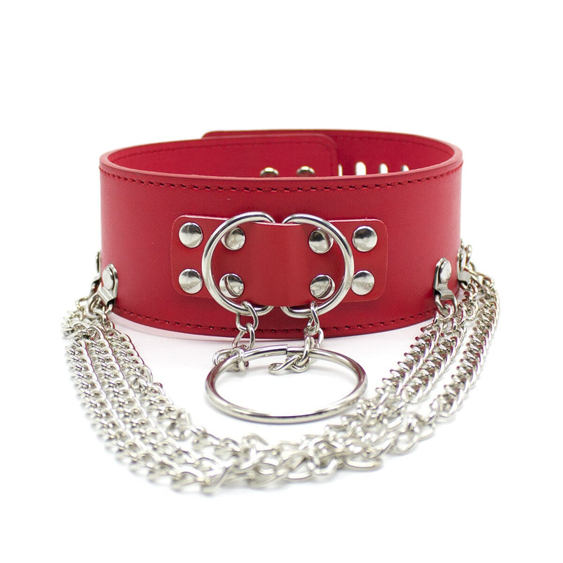 Collar Leather Harajuku Gothic Choker With Traction Ropes