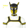 Dog Bondage Set With Restraints Hood Chest Belt Collar Arm Band For Pup Role Play