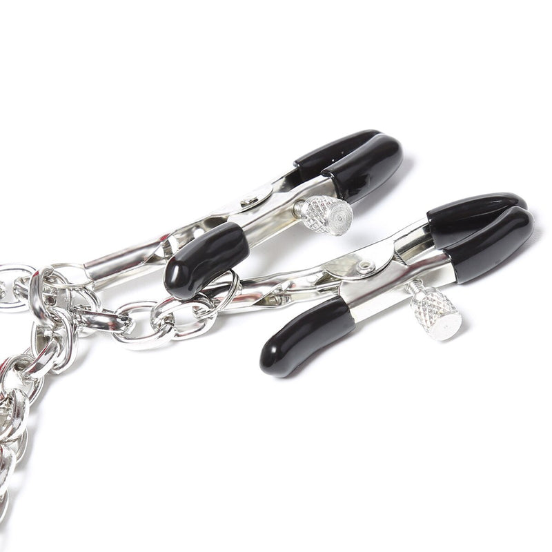 Stainless Steel Chain Nipple Milk Clips Simulator Sucker Breast Pump