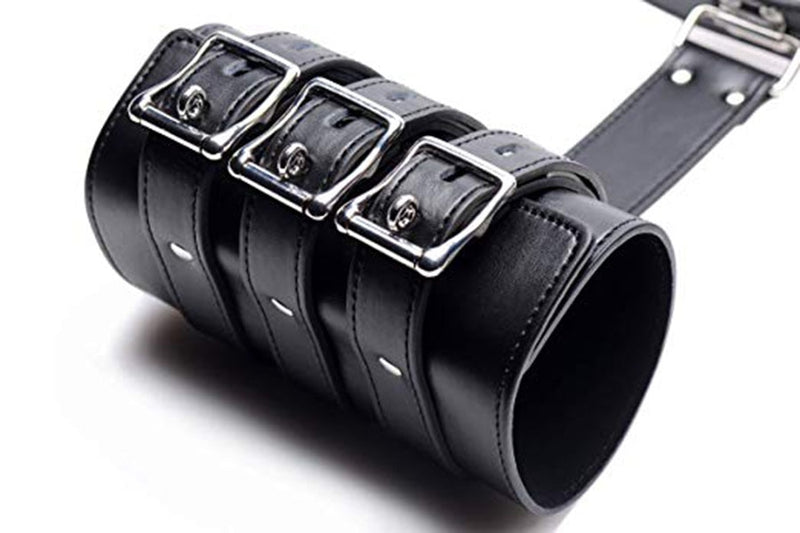 Leather Bondage Armbinder Restraint ,Arms Behind Back Straitjacket