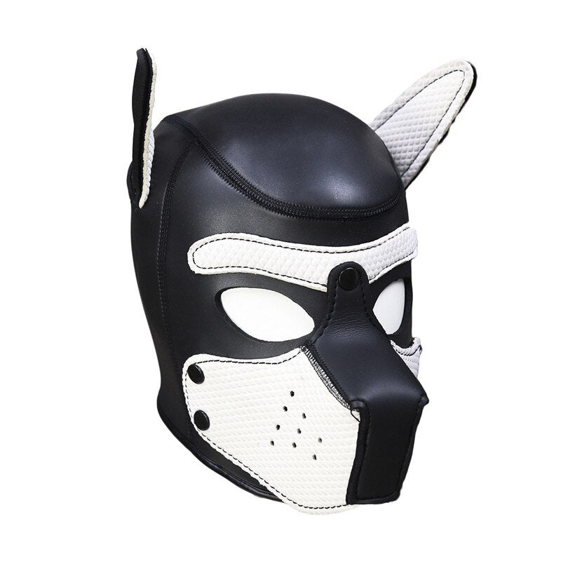 Puppy Hood Neoprene Mask Muzzle Pet Play Games Dog Slave Full Head Bondage Restraint